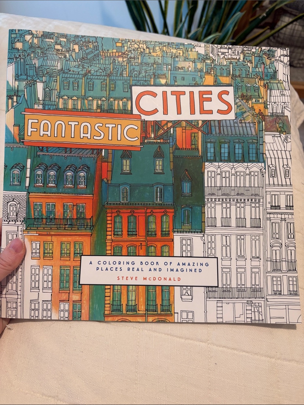 Fantastic Cities Coloring Book by Steve McDonald -